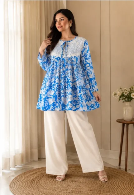 Slub cotton tops