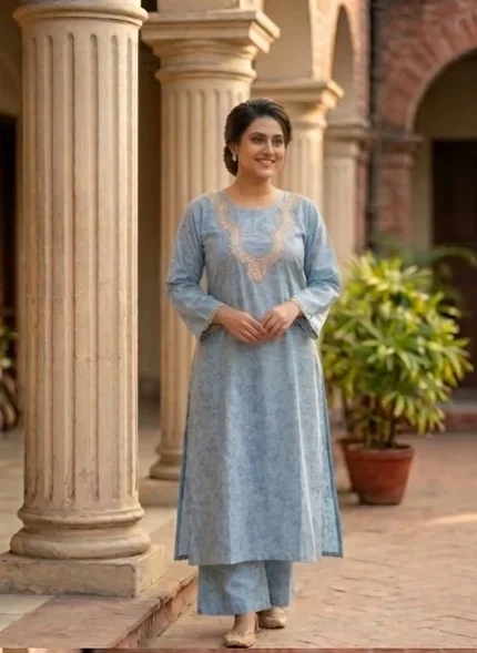 Self print silk co-ords
