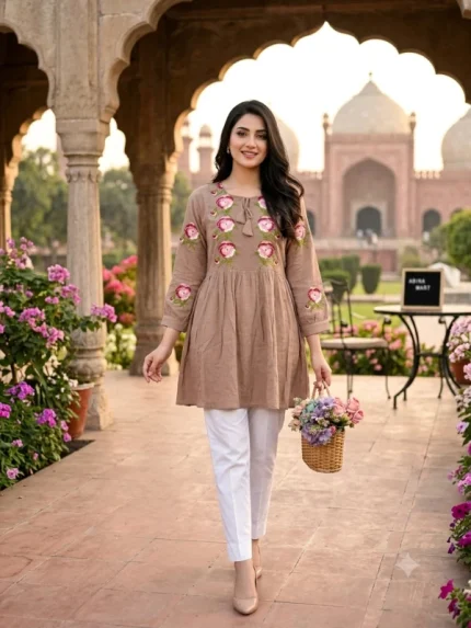 Embroidery tops